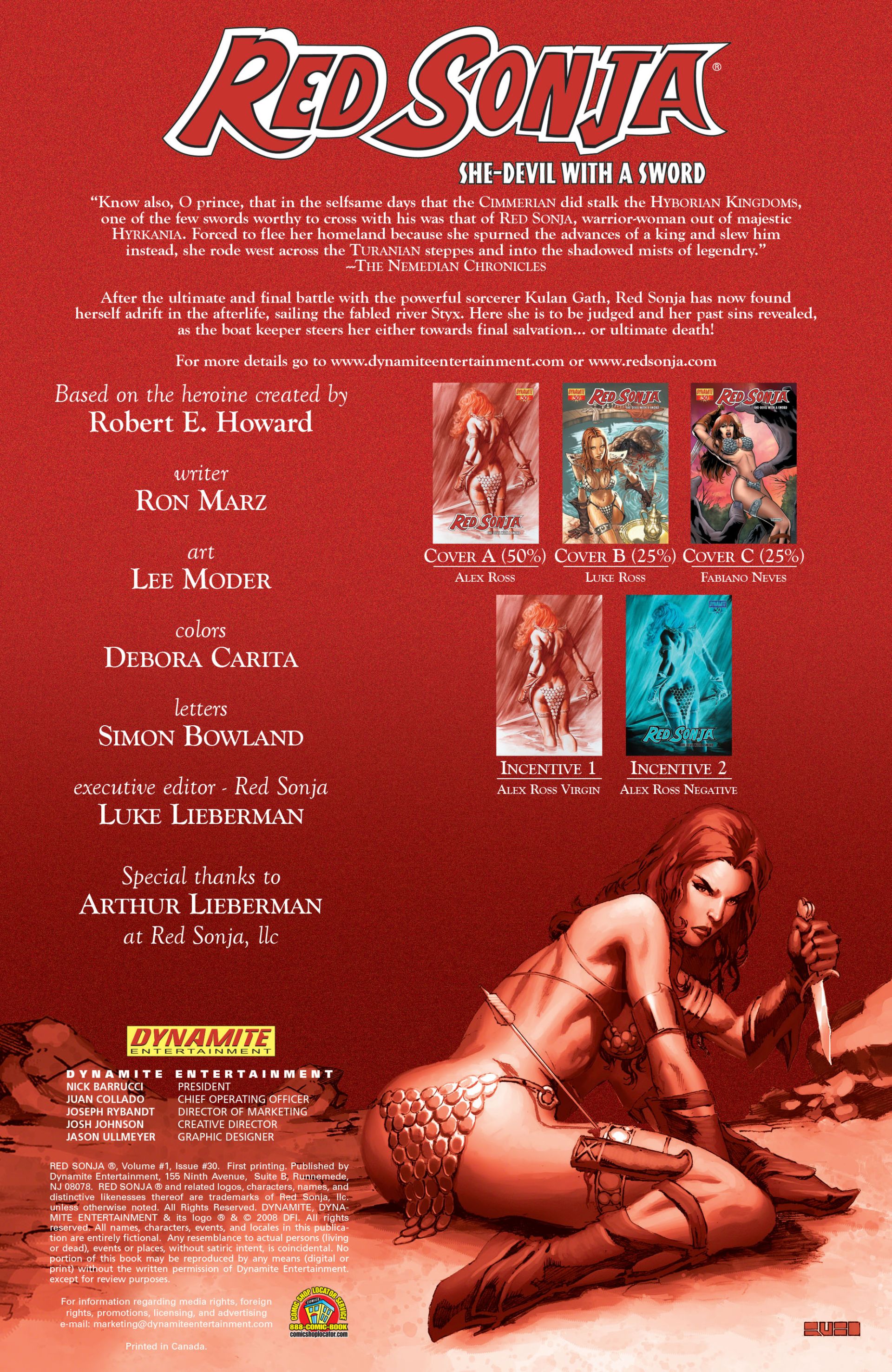 Read online Red Sonja (2005) comic -  Issue #30 - 2