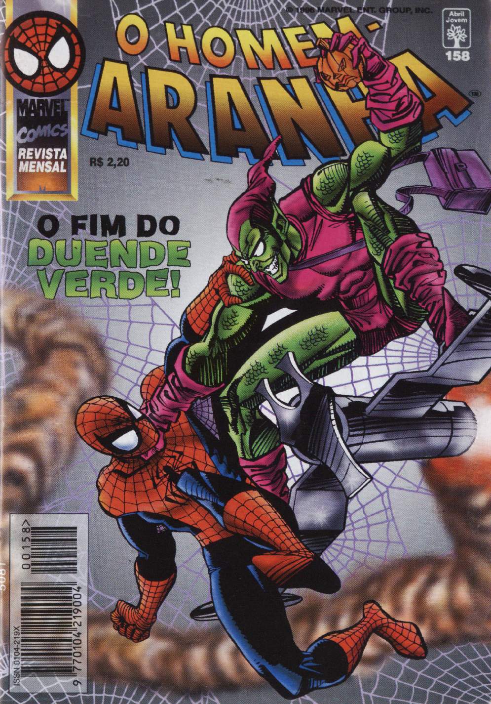 Gibis Clássicos HomemAranha 1ª Série n° 158 Editora Abril Gibis Clássicos HomemAranha 1ª Série n° 158 Editora Abril