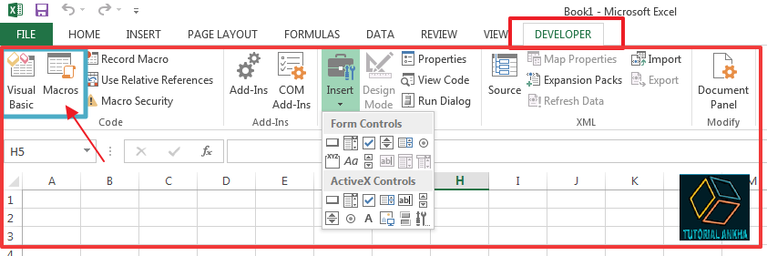 Menampilkan Menu Developer Excel 2010,2013,2015,2017