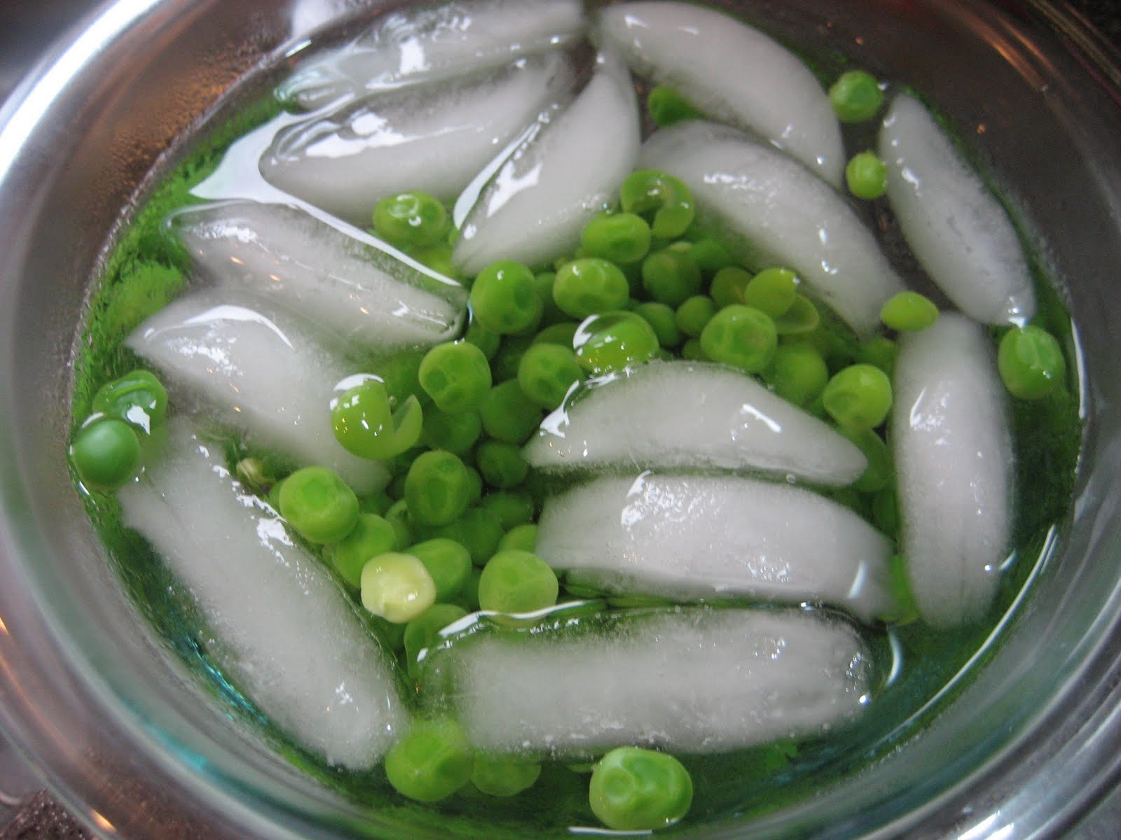 Teacher, Baker, Gourmet Meal Maker Freezing Fresh Sweet Peas