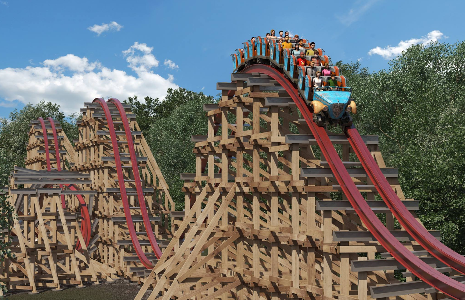 Newsplusnotes Twisted Timbers Hybrid Coaster Winterfest