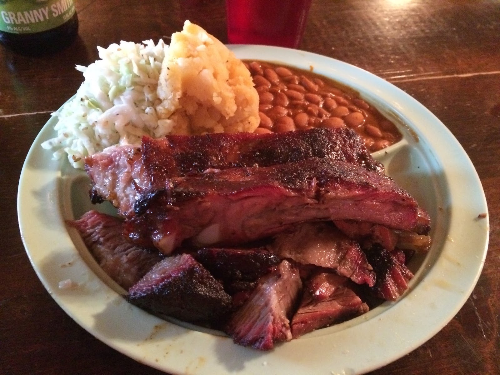 Faith and Flour Texas Brisket and Ribs at the Salt Lick