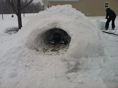 Construir un iglú actividades infantiles en la nieve