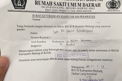Contoh Surat Rujukan Dari Klinik Ke Rumah Sakit