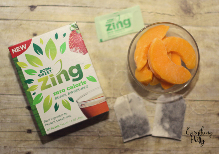 Peach Iced Tea Recipe with Zing™ Zero Calorie Stevia Sweetener