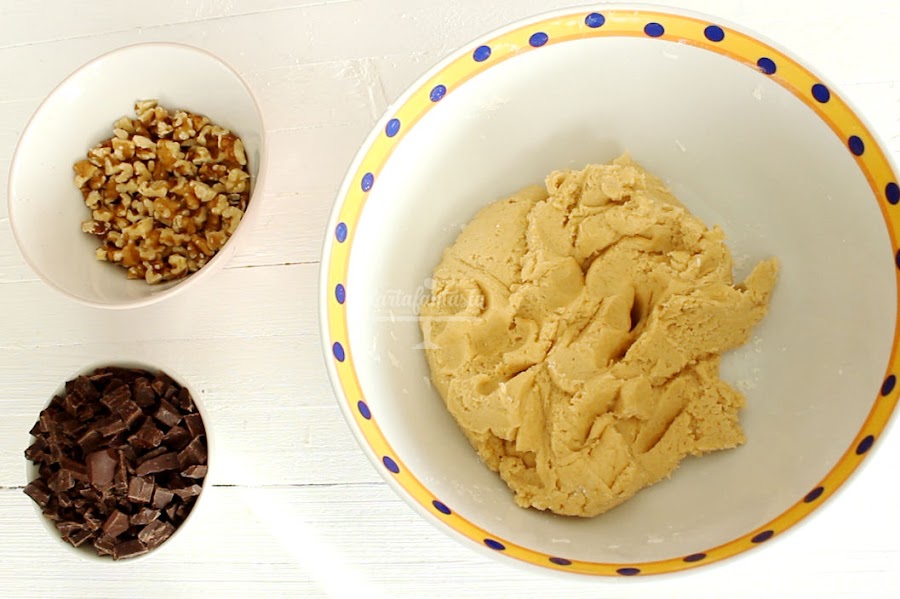 Paso a paso Cookies con trocitos de chocolate 