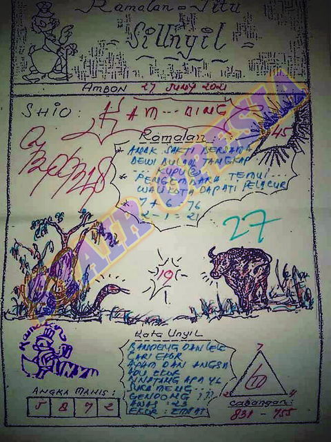 Syair Harian Sdy 27 Juni 2021 Kode Syair Sgp Hk Sd Motesia