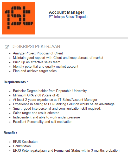 Lowongan Kerja Surabaya Oktober 2017 2018 Lulusan Sma 