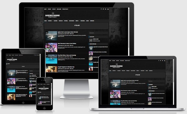 Ageka Dark Responsive Blogger Templates Ageka Dark Responsive Blogger Templates