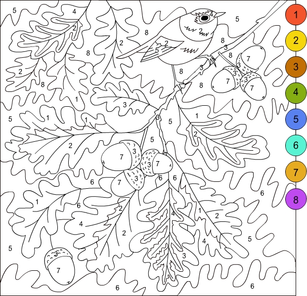 Nicole's Free Coloring Pages: COLOR BY NUMBER!