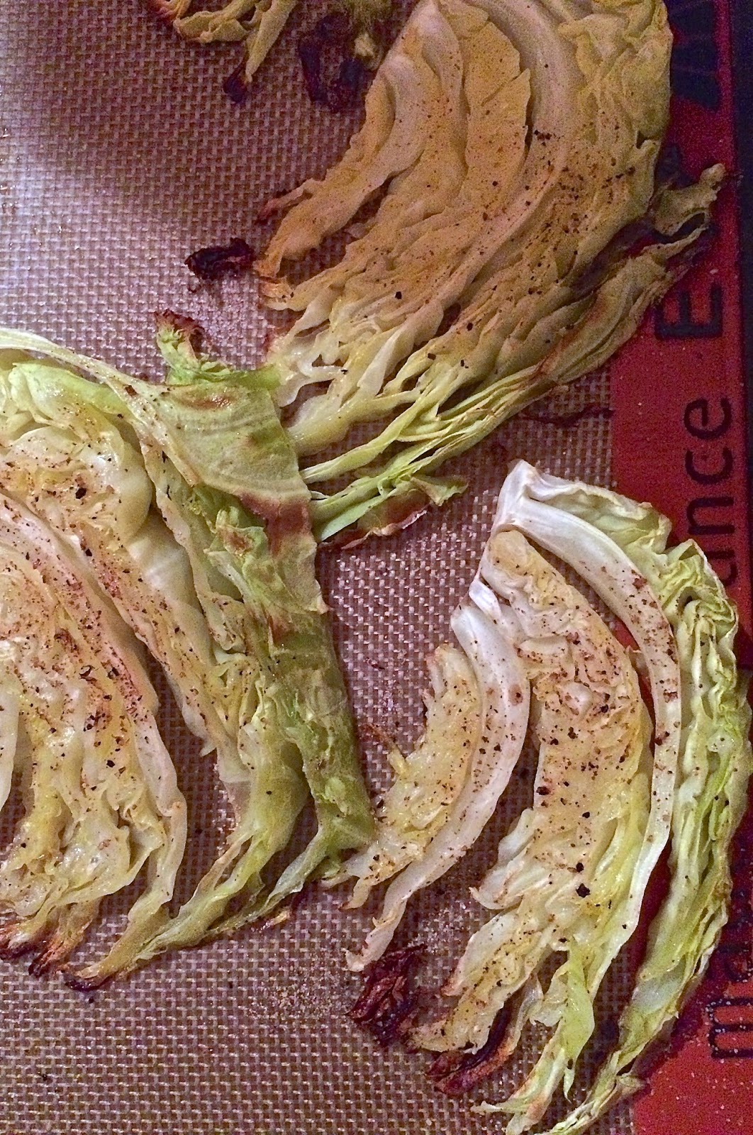 Mutritious Nuffins Olive Oil Roasted Cabbage.