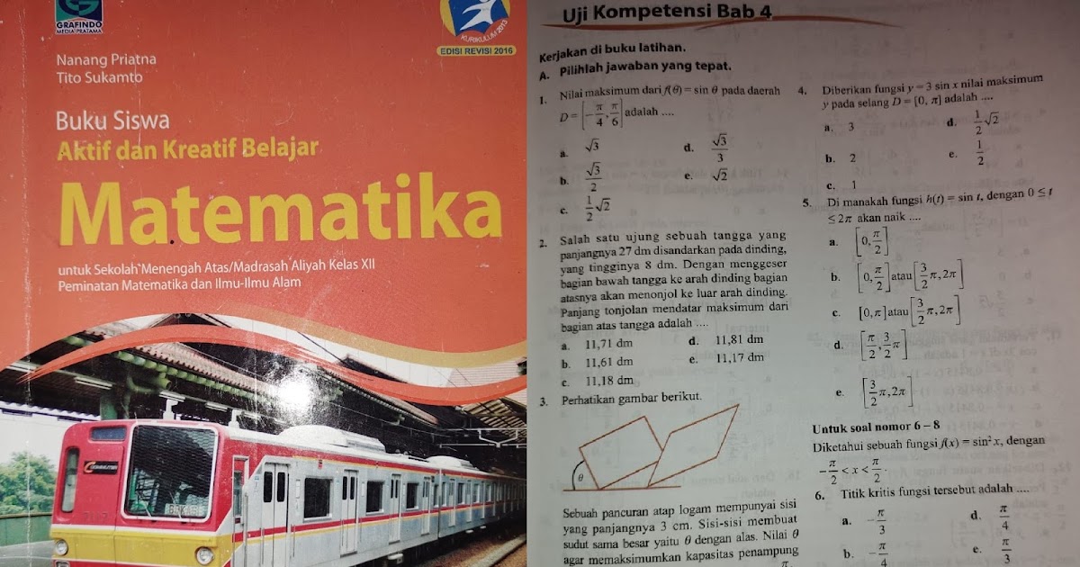 Kunci Jawaban Buku Siswa Matematika Peminatan Kelas 12 Pdf - Soalkunci