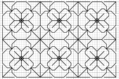 Imaginesque: Blackwork Flower Fill Pattern