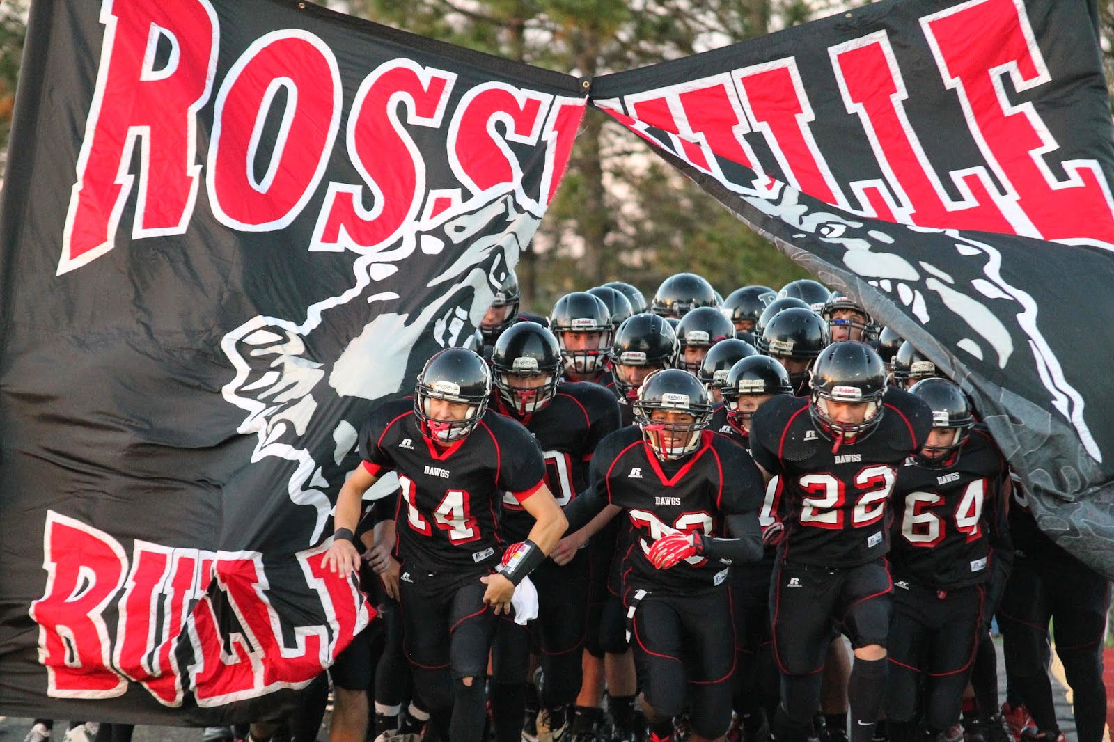 Photos of Rossville and Rossville Alumni St. Marys Football Game