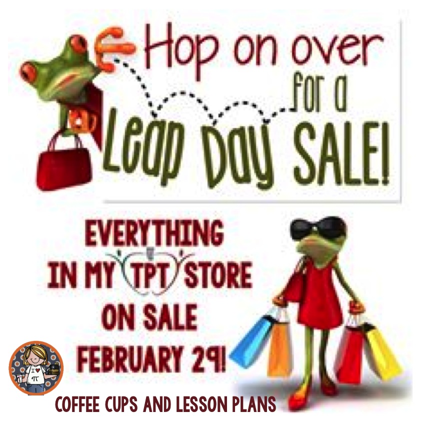 Leap Day Sale! Coffee Cups and Lesson Plans