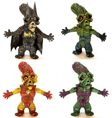 Super Hero PickleBaby Resin Figures by Leecifer - Batman, Swamp Thing, Iron Man & Green Goblin