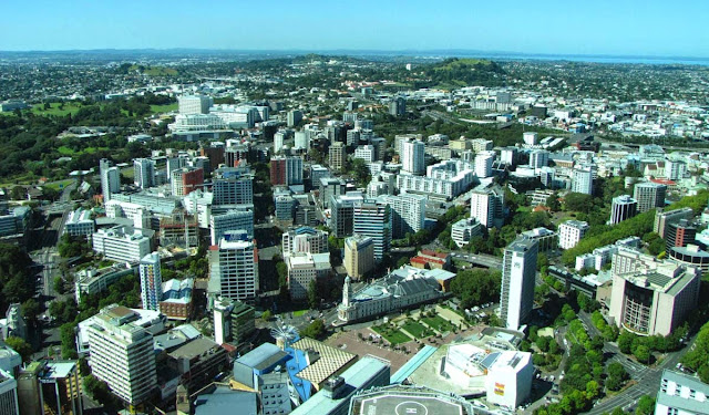 Auckland city from Sky Tower