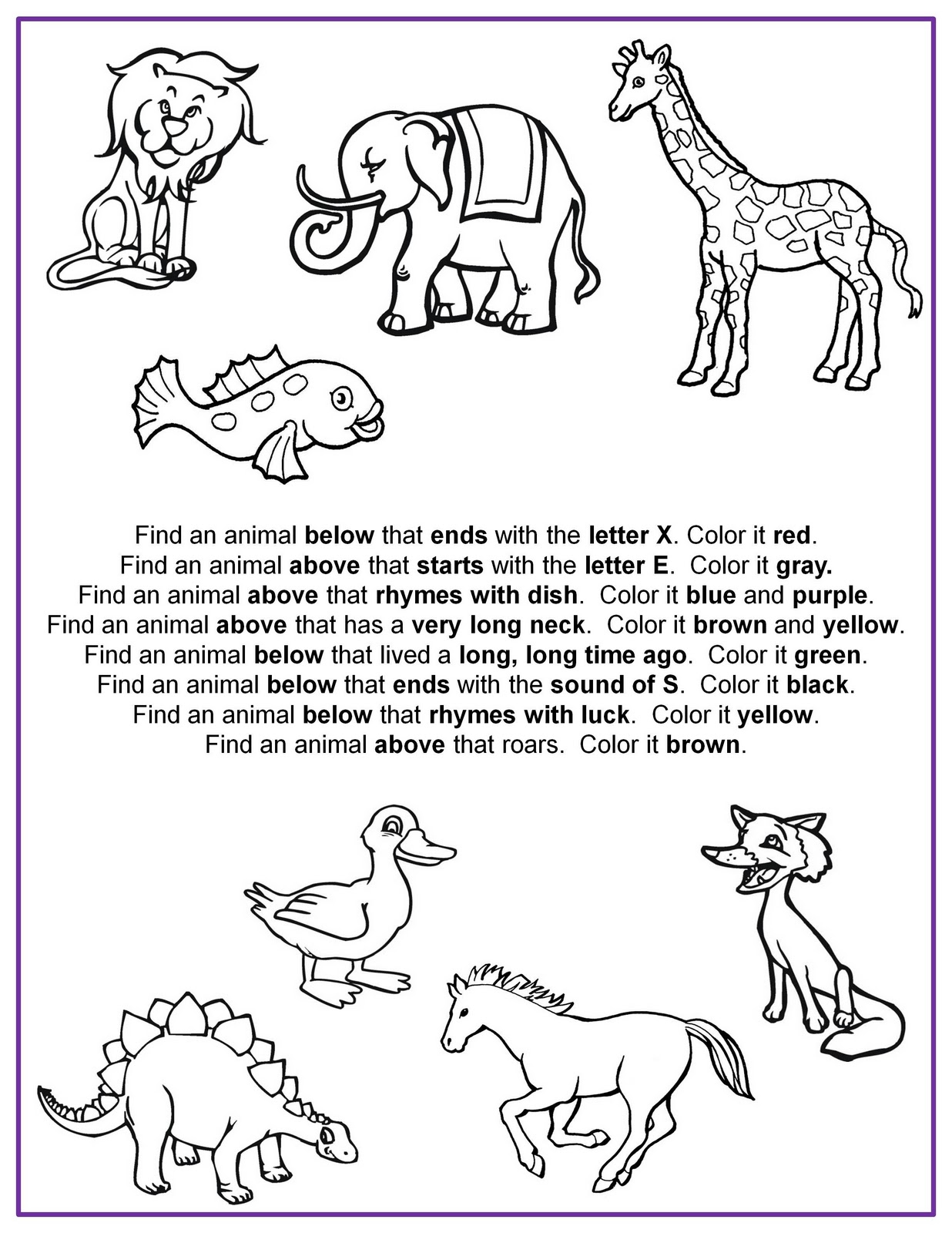 Following Directions Worksheet Kindergarten | Search Results | Calendar