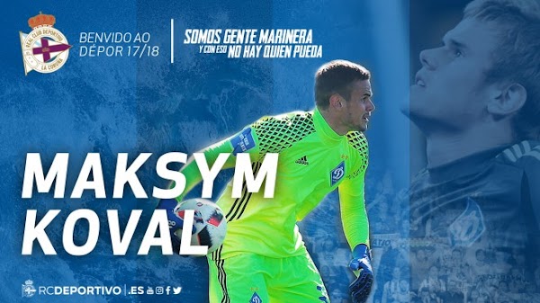 Oficial: El Deportivo anuncia el fichaje de Maksym Koval