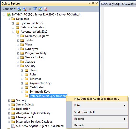 All about SQLServer SQL Server 2008 Audit SELECT performed on