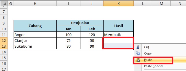 Berbagi Cara Membuat Kriteria Hasil Membaik Dan Memburuk Dengan Rumus If Pada Ms Excel 2003 2007