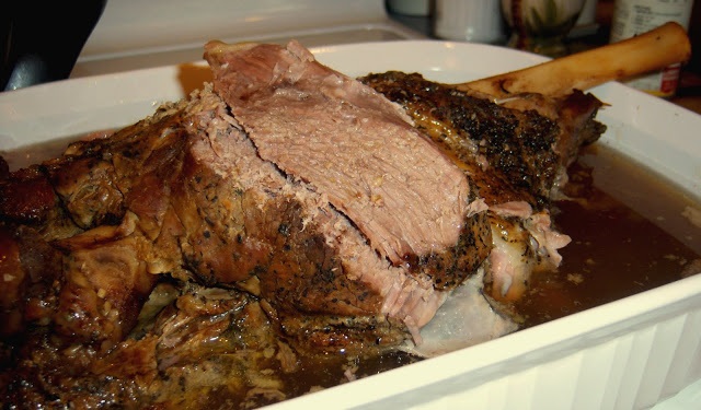 This is a leg of lamb marinated and baked usually made at Easter time after lent