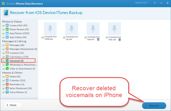 iPhone Data Recovery: [Voicemail Recovery] How to Retrieve Deleted
