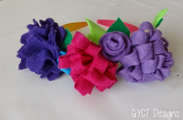 Felt flower headband