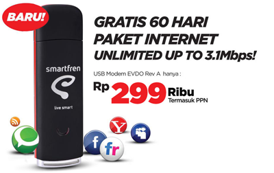 Harga modem smartfren | evdo | rev b | connex | terbaru