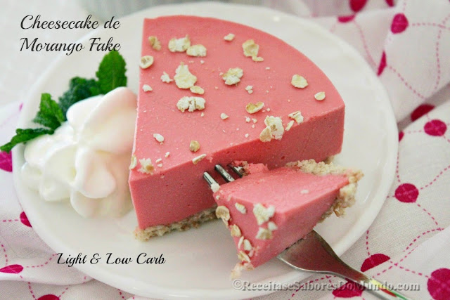 Cheesecake de Morango Fake de Tofu - Light e Low Carb 2