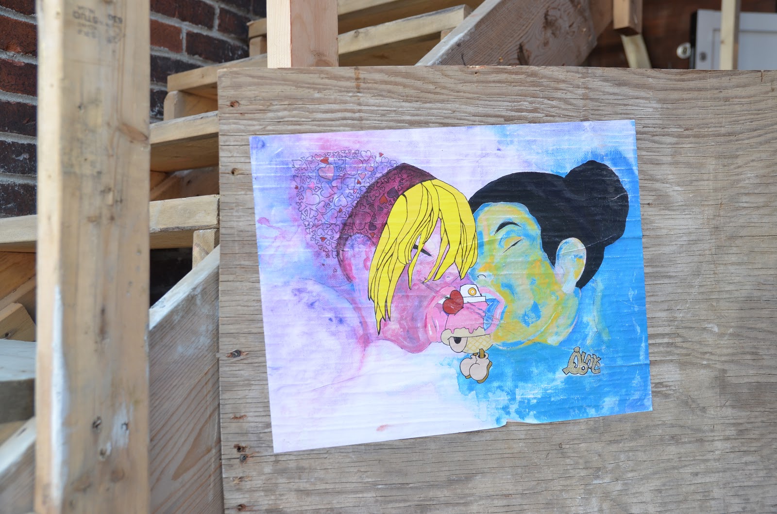 Art Mural Street Art ICE CREAM