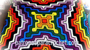 Patrones de mantas crochet / Paso a paso