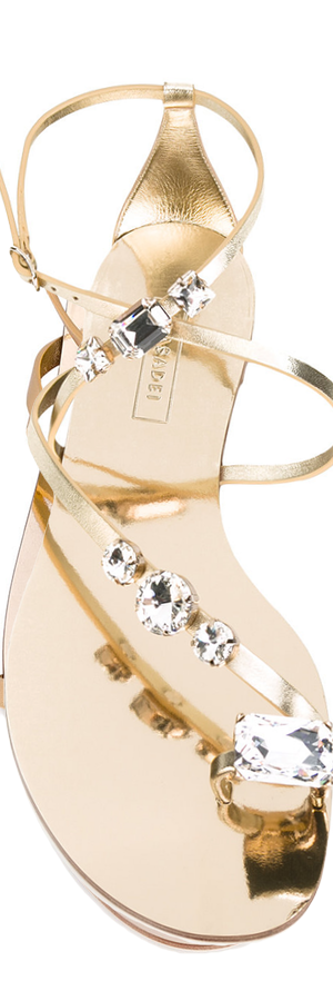 CASADEI Embellished Flat Sandal