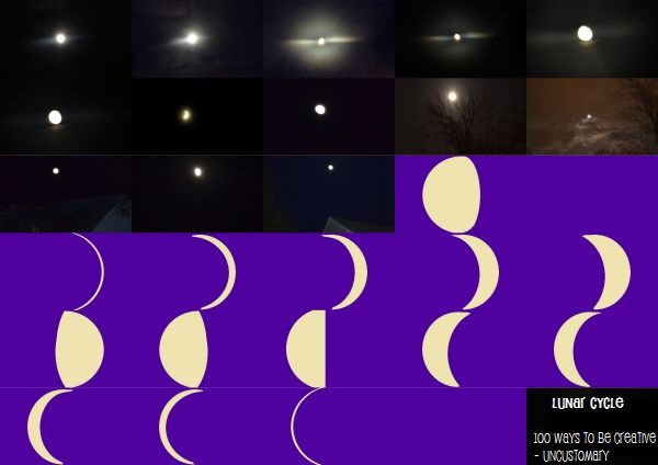 100 Ways To Be Creative: Document A Lunar Cycle