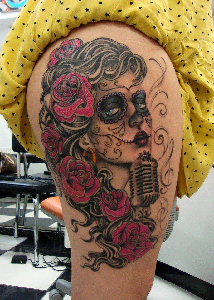10 Mejor Para Significado Da Tatuagem Catrina Mexicana Indubeed A tatuagem de caveira mexicana tambem e feita com desenhos de animais. tatuagem catrina mexicana