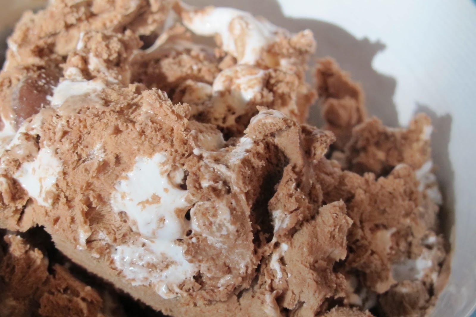 Laura's Culinary Adventures Chocolate Ice Cream with Marshmallow Swirl