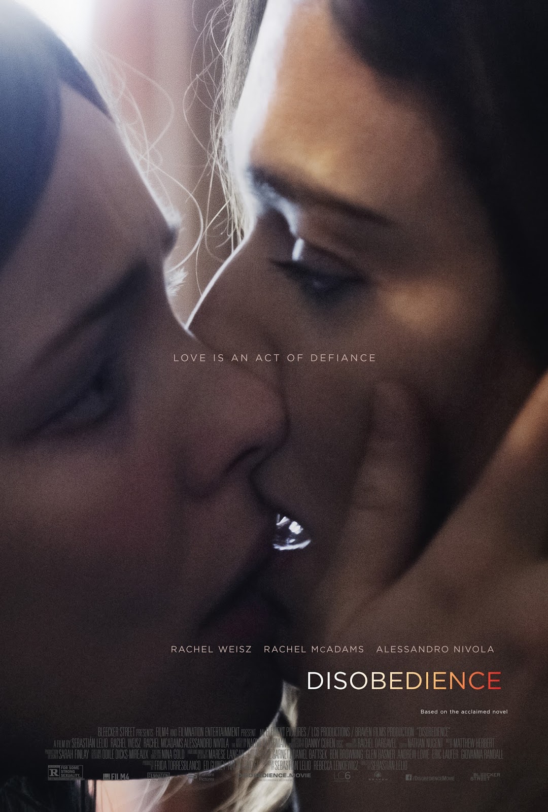 DISOBEDIENCE Trailer Starring Rachel Weisz and Rachel McAdams foto afbeelding