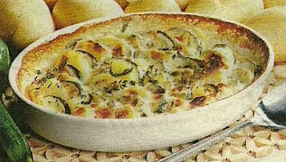 Запеченный картофель с кабачками
