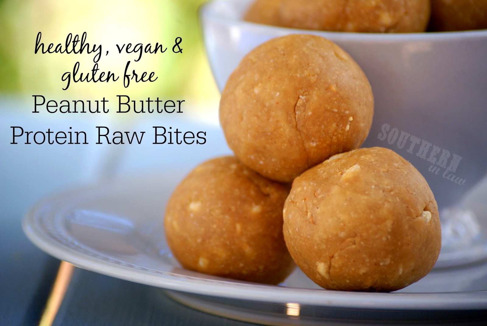 Vegan Peanut Butter Protein Raw Bites - low carb, gluten free, vegan, refined sugar free, no bake, bliss balls, clean eating recipes