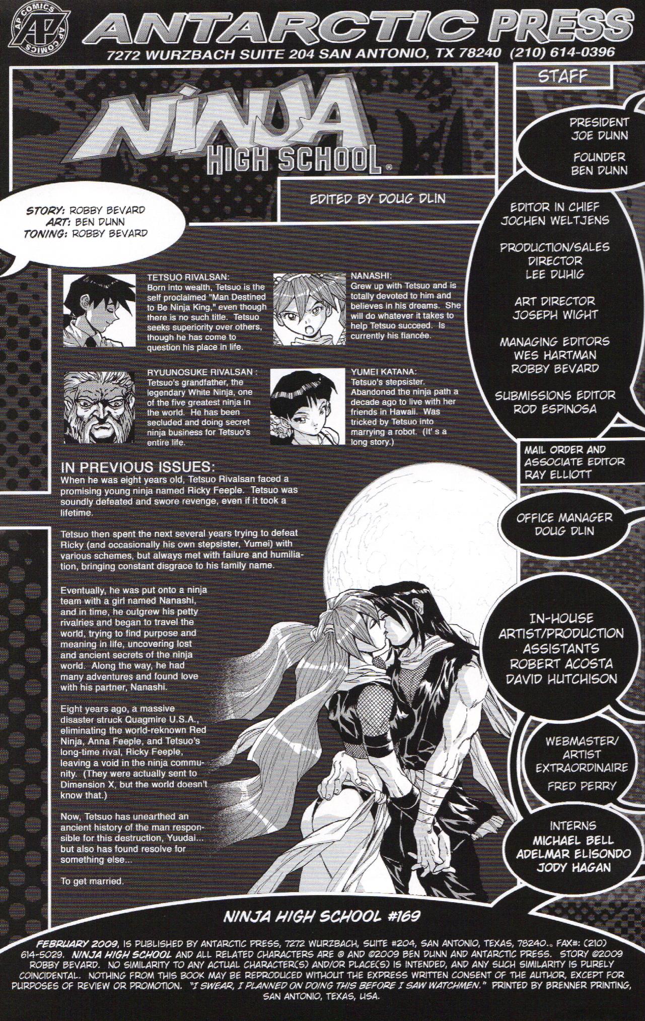 Read online Ninja High School (1986) comic -  Issue #169 - 2