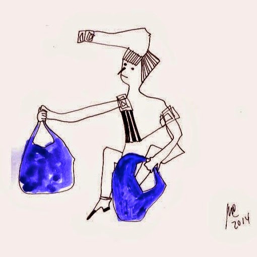 PAJARITAS CON BOLSAS AZULES | 2014