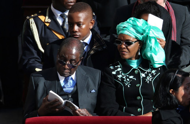pope francis bows to mugabe