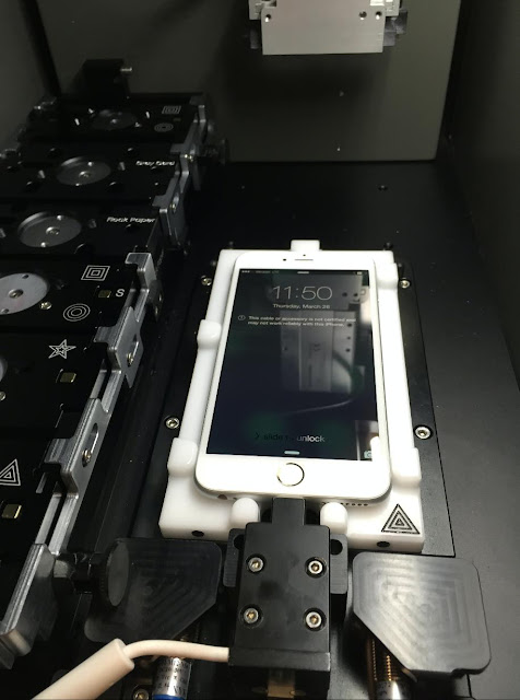 Some photos of Apple's secret 'iPhone Calibration Machine' has been leaked online. The machine is used to monopolize certain types of iPhone screen replacements including calibrating the camera and sensors.