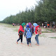 The beauty of white sand Karang Jahe beach