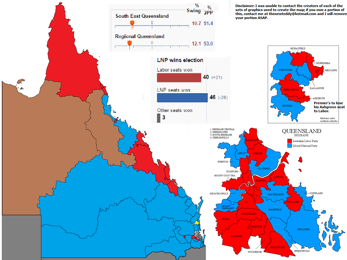Qld Election Results / Most of Queensland's election results are in