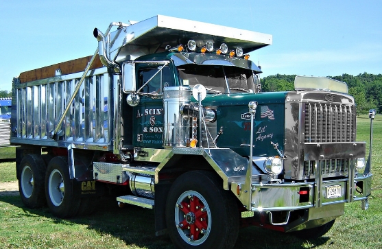 Variasi Dump Truck-hijau silver