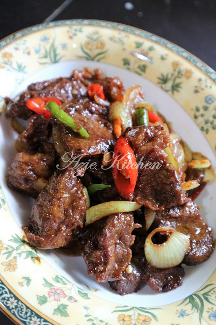 Daging Goreng Sos Tiram Azie Kitchen