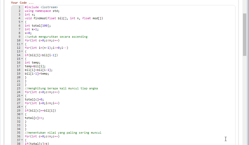 Program C++ : Mencari Modulus
