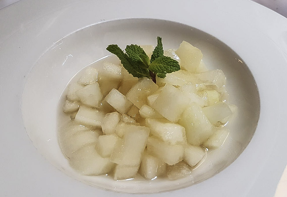 Salmorrejo Melón con moscatel. Nada más simple