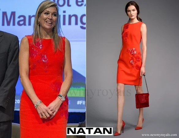 Queen Maxima wore NATAN Dress - Edouard Vermeulen Fall Winter 2016